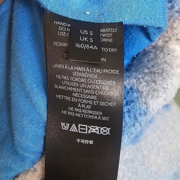 Urban Outfitters Olivia Blue Cloud Sherpa Fleece Jacket Cropped Size Small - Picture 9 of 11